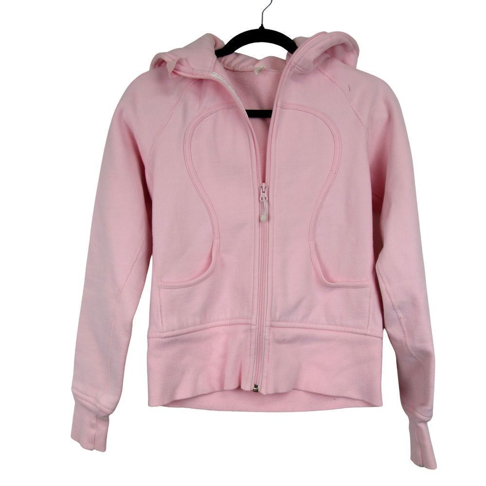 Lululemon Women’s Scuba Hoodie Sweater in Pink SZ 4